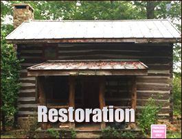 Historic Log Cabin Restoration  Damascus, Georgia
